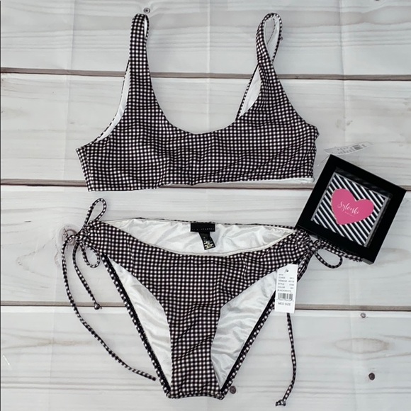 🖤LA HEARTS CHECKERED BIKINI SET NWT - Picture 2 of 4